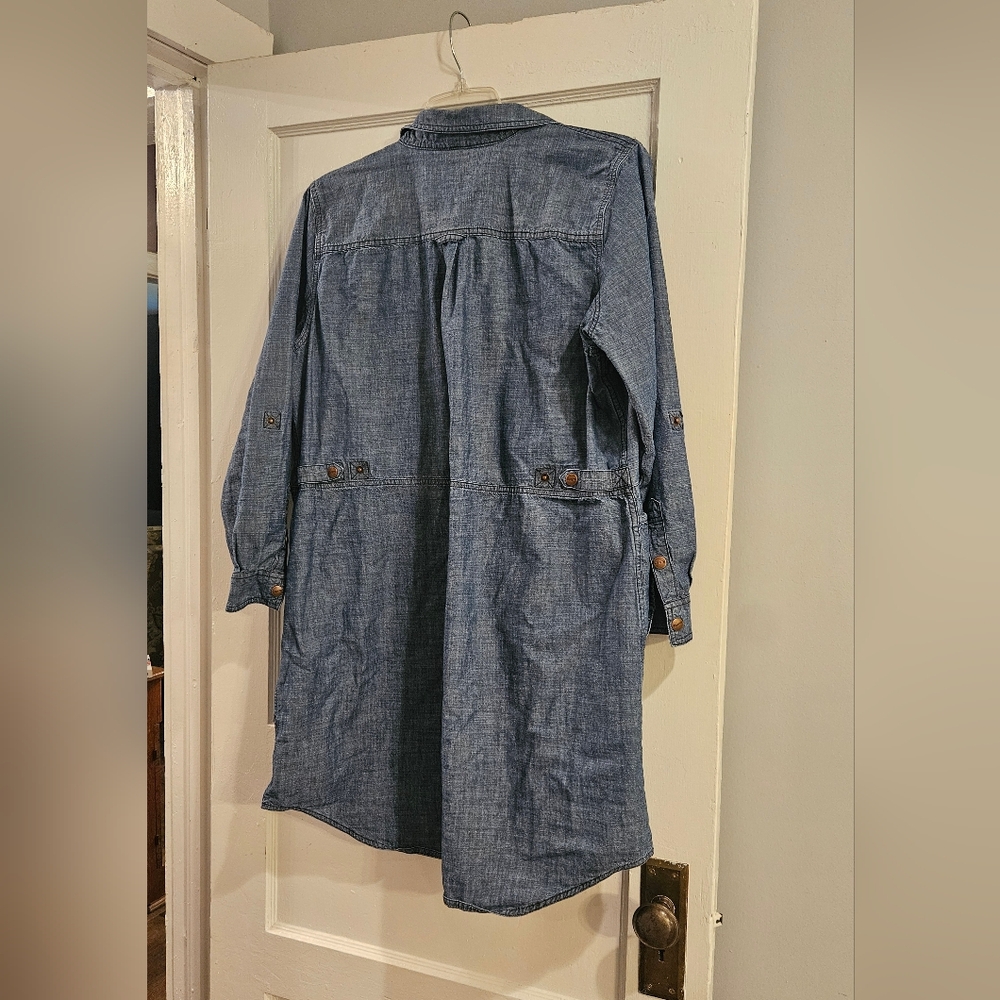 Duluth Chambray Denim Tunic Dress with Front Pockets - Size XXL - Picture 7 of 12